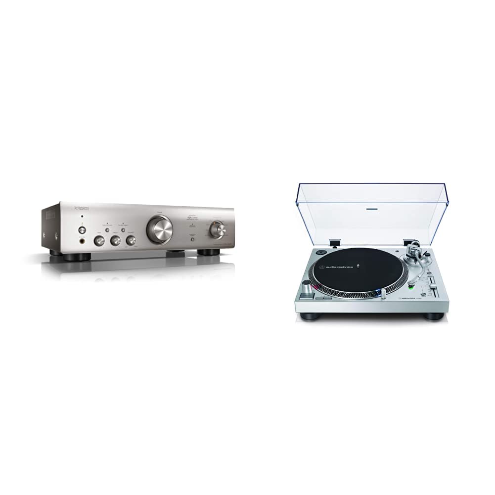 Denon PMA-600NE Amplificatore integrato, Silver & Audio-Technica